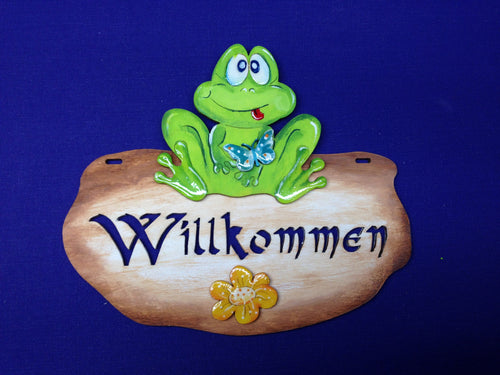 Türschild aus HolzHolzschild 