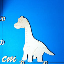 Lade das Bild in den Galerie-Viewer, Dino als Big Foot Saurus Türschild aus Holz
