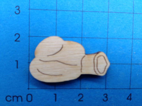Grillhaxe 3cm aus Holz Bastelnmitkindern, Küche diy mit Zubehör, Türschilder basteln, Holzteile bemalen, Grillzubehör, Küchenschild basteln, Bierzeltzubehör, Holzteilchen zum Anmalen, Ideen aus Holz für Kinderzimmer, Basteln mit Holz,   GRH 2003