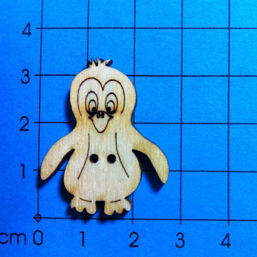 Pinguinbaby als Knopf 3 cm Knöpfe zum Bemalen, Holzknopf, Pinguin Knopf, Knopf aus Holz, Knöpfe mit Gesicht, Tiereknöpfe, Knöpfe, Knopf zum Basteln, Knopf zum Nähen, Knöpfe zum Dekorieren,   BUH 8603