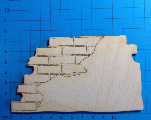 Mauer ca. 12,5cm aus Holz Holzideen , Basteln mit Holzteile, Basteln mit Holz für Kinder, Mauer Holzteile, Basteln mit Kinder, Mauer aus Holz, Holzkunst, Holzteile bemalen, Holzteile bemalen, Kleine Holzteile,   ZAH 9512