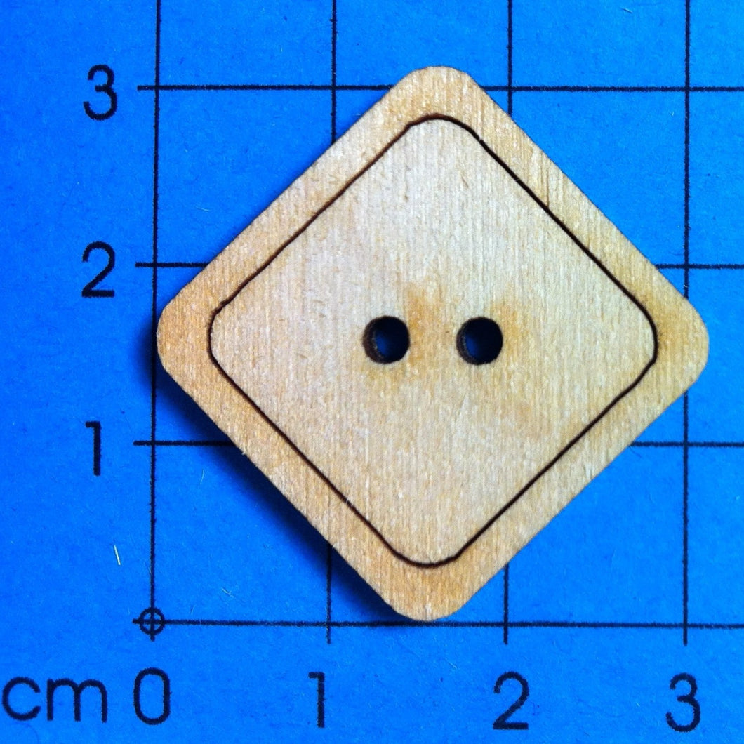 Viereck Knopf aus Holz