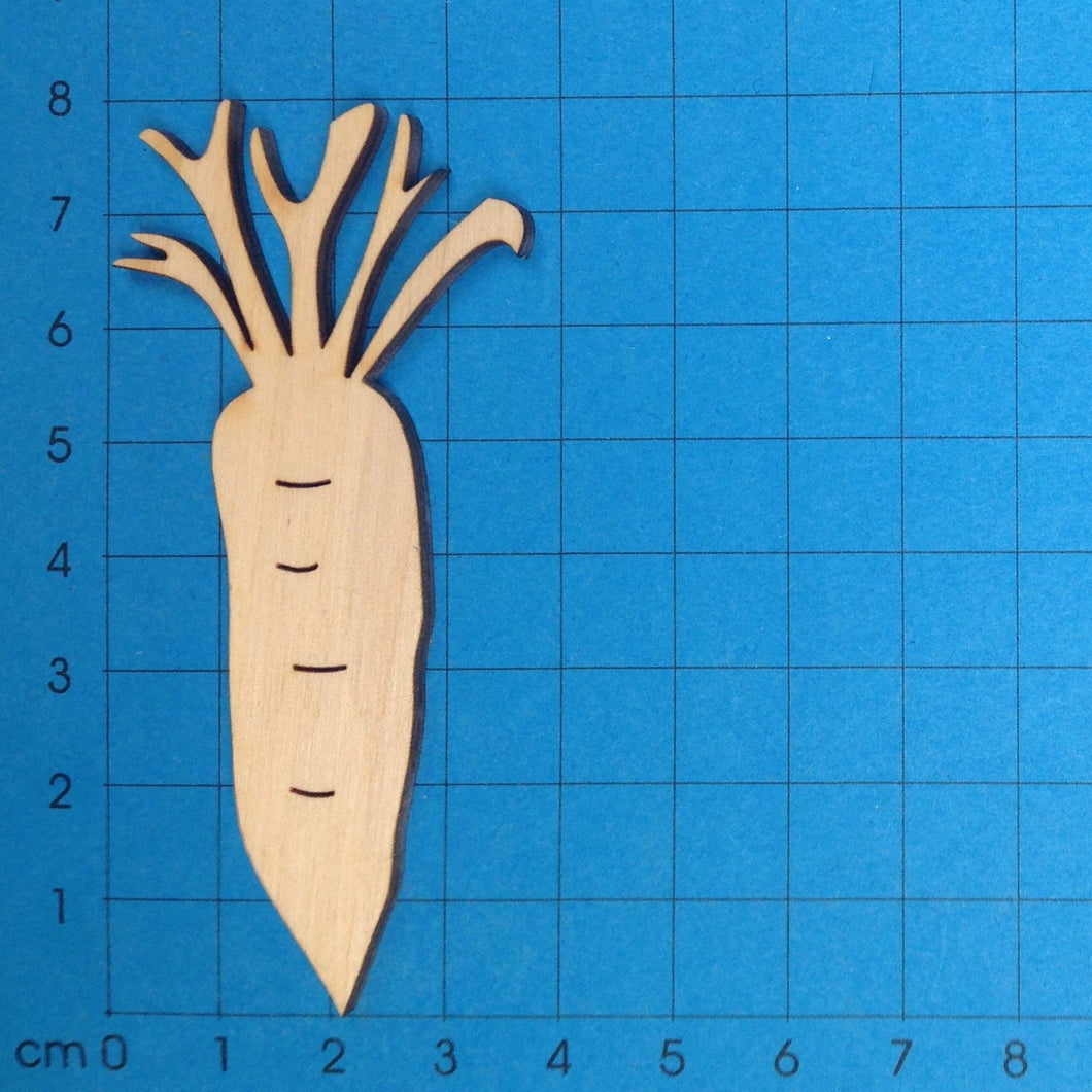 Karotte aus Holz (ohne Löcher)