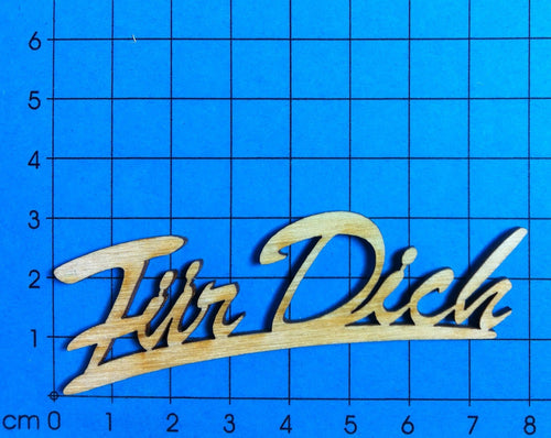 Schriftzug Für Dich aus Holz Weihnachtsgeschenkanhänger basteln, Basteln mit Holz, Geburtstags Schriftzug, Holzkunst, Holzteile bemalen, Schriftzüge aus Holz, Schriftzüge bemalen, Eingangsschild, Schriftzug Bastelartikel, Bastelideen mit Holz,   SZH 9708