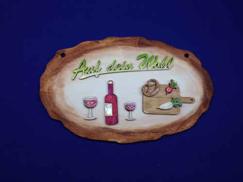 Türschild aus Holz