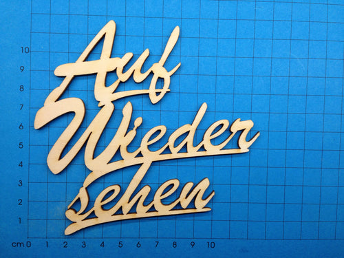 Auf Wiedersehen 3 zeilig zusammen Schriftzug in Schreibschrift aus Holz Holzkunst, Schriftzüge bemalen, Herzlich willkommen Schriftzug, Geschenke verzieren, Holzteile bemalen, Basteln mit Holz, Schriftzug Bastelartikel, Schriftzüge aus Holz, Bastelideen mit Holz, Eingangsschild, Einladungskarten Basteln,  Einladungskarten Basteln, Schriftzüge bemalen, Holzteile bemalen, Schriftzug Bastelartikel, Holzkunst, Bastelideen mit Holz, Schriftzüge aus Holz, Herzlich willkommen Schriftzug, Eingangsschild, Geschenk