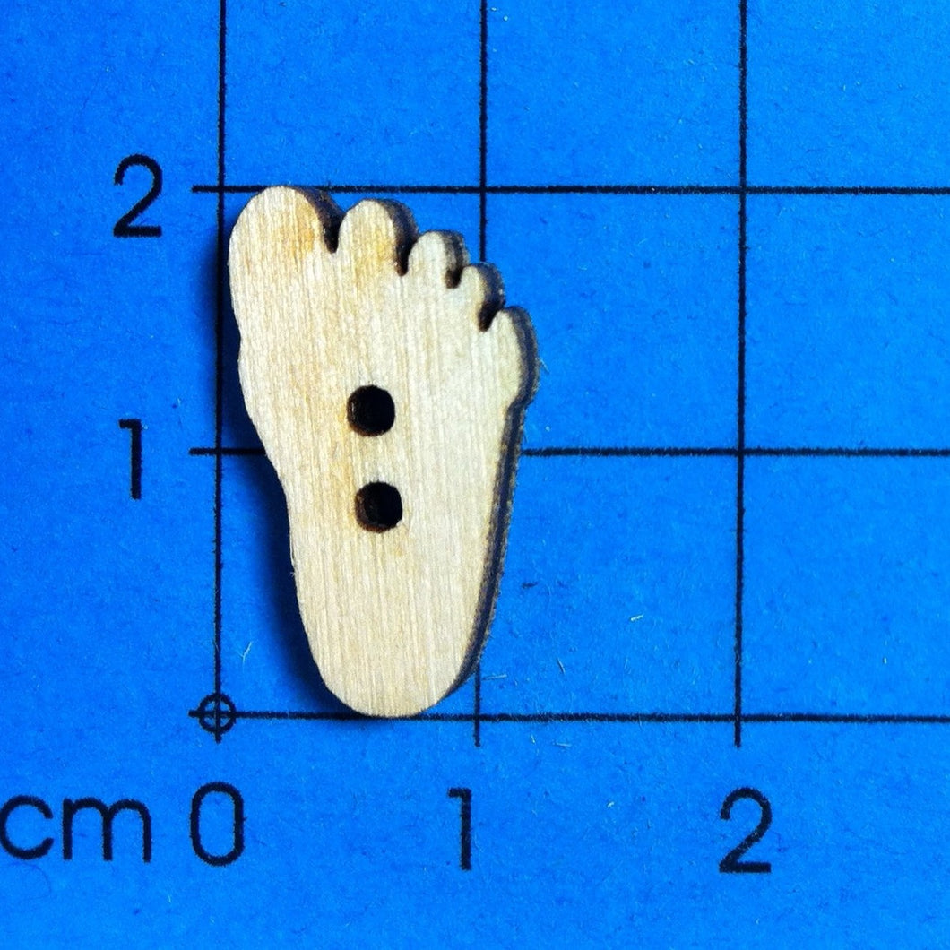 Fuß Knopf aus Holz