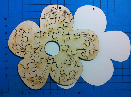 Blume als Puzzle aus Holz Blumen zum Dekorieren, Blumen für Gartendeko, Blumen zum Basteln, Puzzle-Blume, Butterblume, Blumen zum Geburtstag, Blumen aus Holz, Blumen zum Bemalen,   BLH 5712
