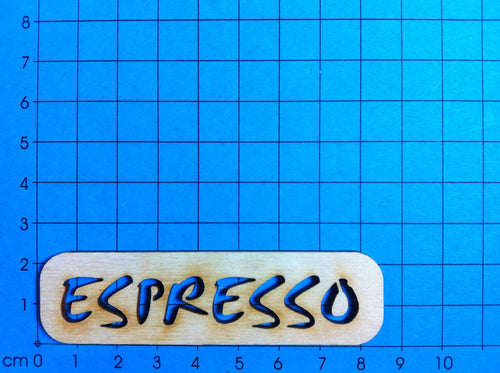 Espresso Schriftzug aus Holz  Holzkunst, Cafe Schriftzüge , Eingangsschild, Geschenke verzieren, Holzteile bemalen, Schriftzüge aus Holz, Schriftzug Bastelartikel, Küche Schriftzug, Schriftzüge bemalen, Bastelideen mit Holz, Basteln mit Holz,   SZH 5508