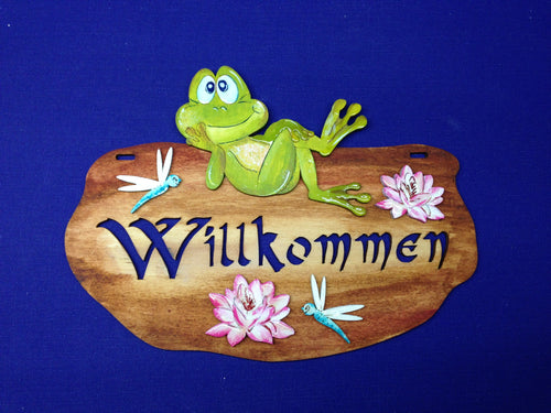 Türschild aus HolzHolzschild 