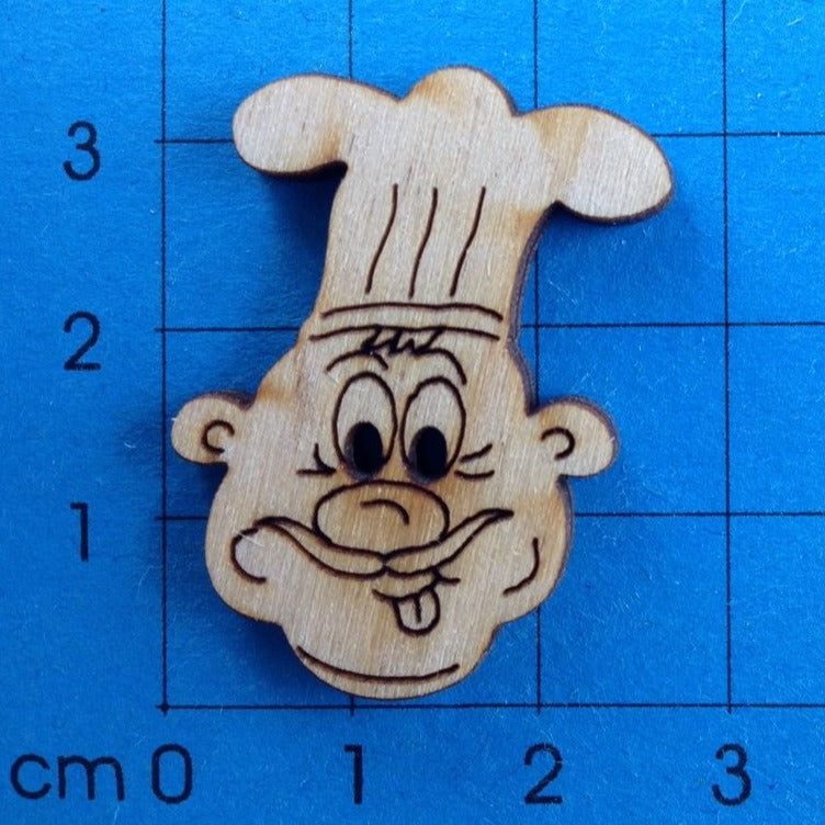 Koch Knopf aus Holz