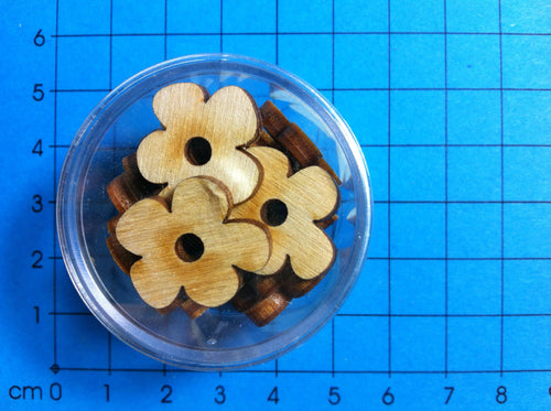 Blumenblüte aus Holz in Dosen Blumen zum Dekorieren, Blumen zum Bemalen, Blumen für Gartendeko, Blumen zum Geburtstag, Blumen aus Holz, Streuteil Blume, Blumen zum Kartengestalten, Blumen zum Basteln,   BLH 27D02