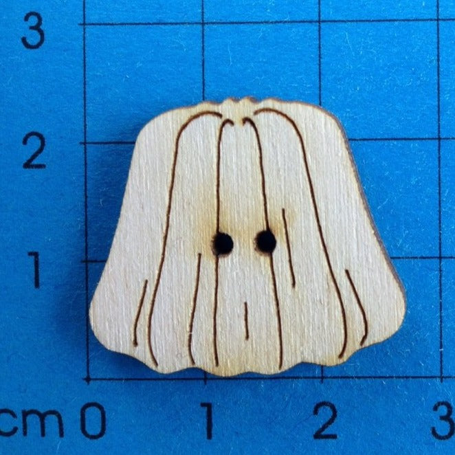 Gugelhupf Knopf aus Holz