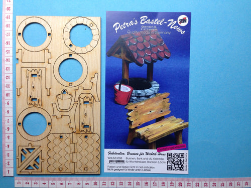 Brunnen aus Holz  Eimer aus Holz zum bemalen, Fairyhouse , Wichtellandschaft, Bastelideen für fairy house , Holzartikel zum Bemalen , Holzartikel zum Basteln , Wichtelhaus , Brunnen aus Holz, Fairyhouse Landschaften , Fairyhousezumbasteln , Bank aus Holz, Wichtelhausbasteln,   WHL 6533SB