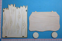Lade das Bild in den Galerie-Viewer, Schild mit breiter Ablage in Brettoptik aus Holz
