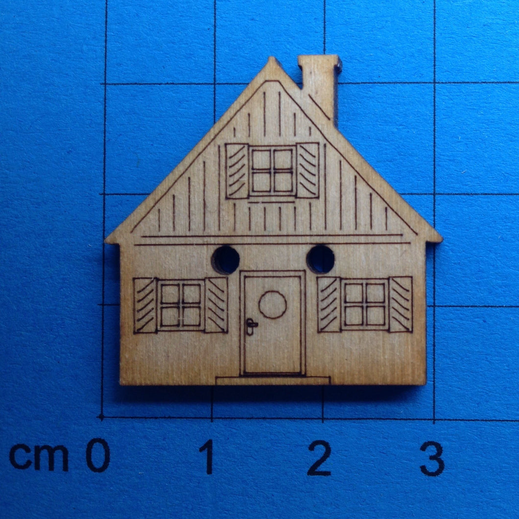 Haus Knopf aus Holz