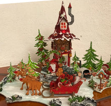 Lade das Bild in den Galerie-Viewer, Weihnachtslandschaft Fairy-House (Wichtelhaus), eckig-rustikal Winterlandschaft
