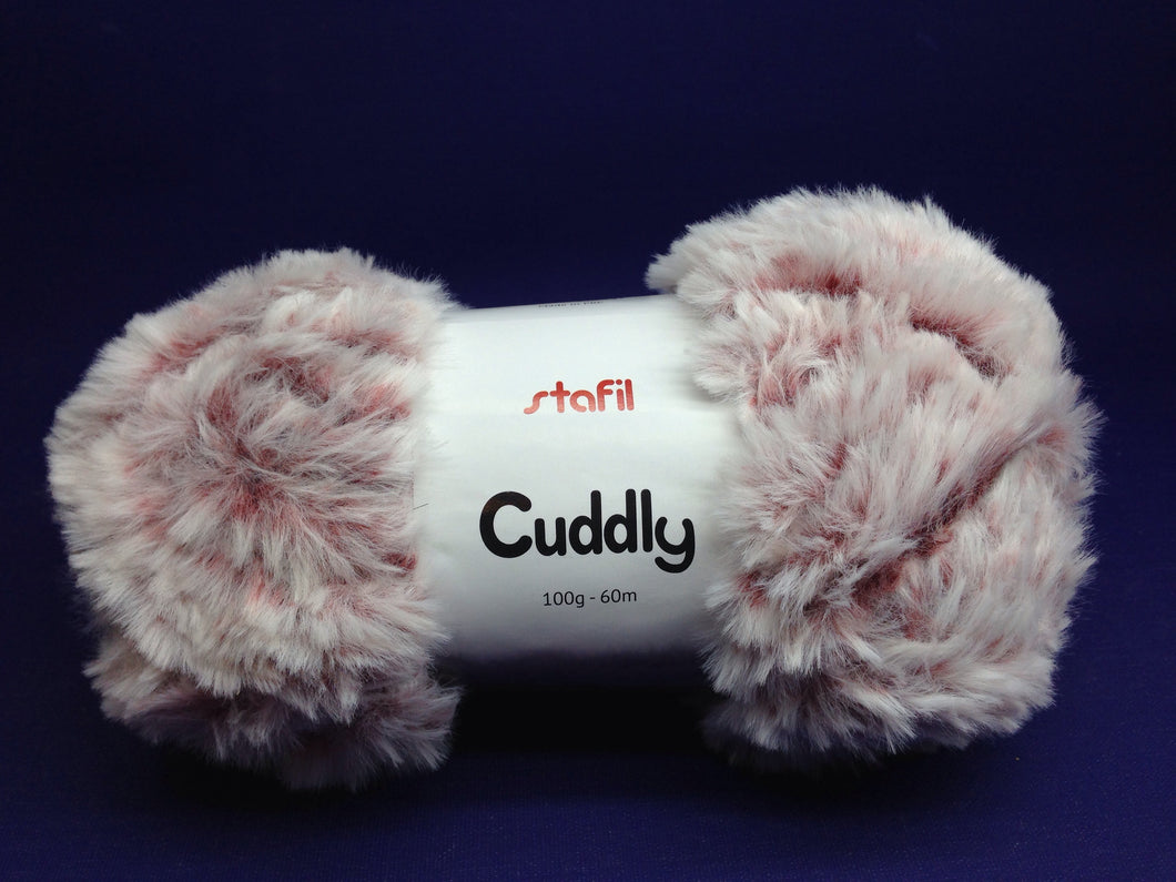Cuddly-Wolle, bordeaux-melange 100g Knäuel