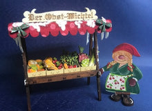 Lade das Bild in den Galerie-Viewer, Leiterwagen mit Obst und Gemüse aus Holz
