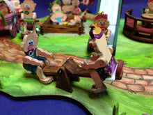 Lade das Bild in den Galerie-Viewer, 8 Babyfiguren 3D aus Holz zum Hinsetzen
