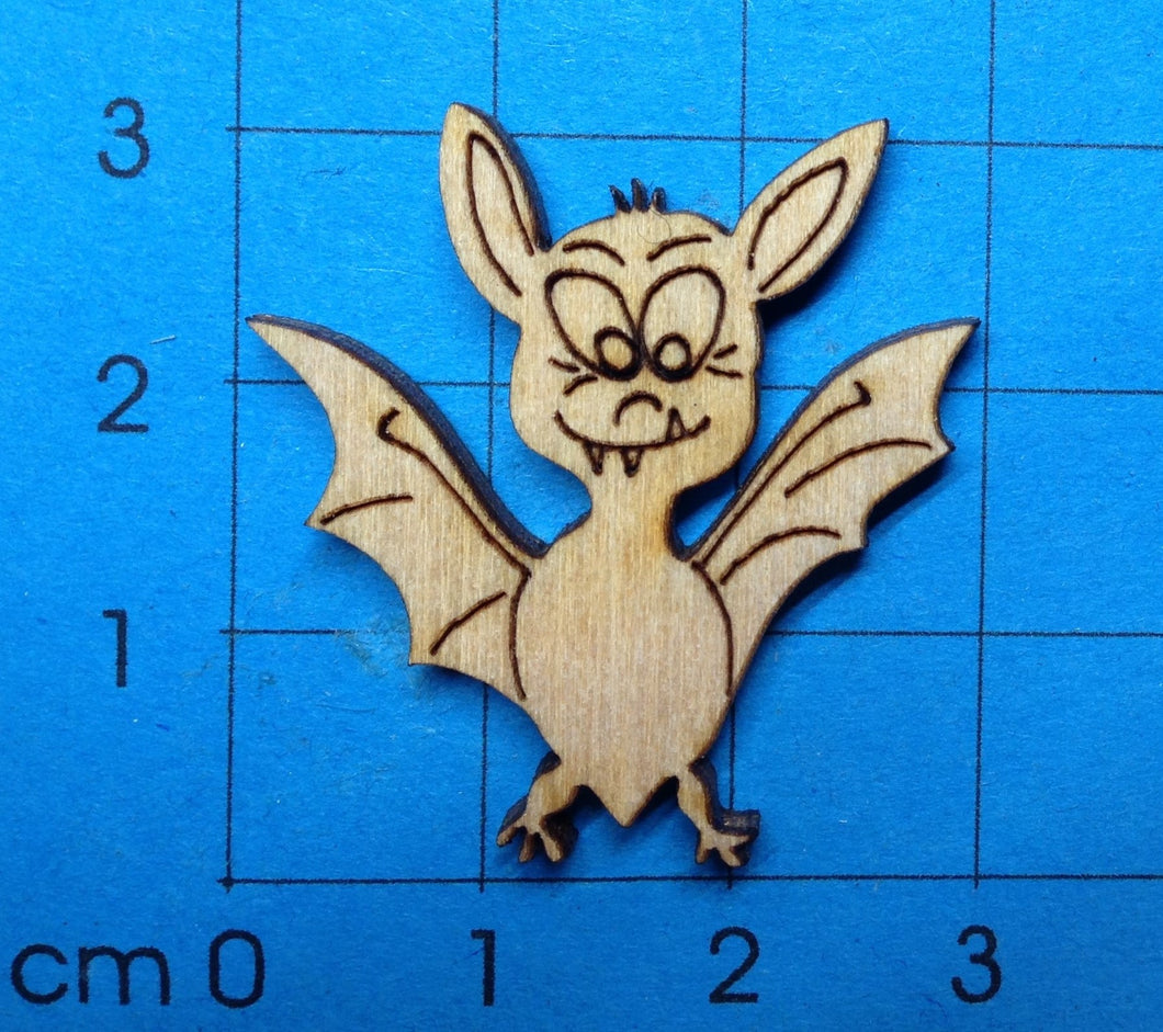 lustige Fledermaus aus Holz (3 Zähne)