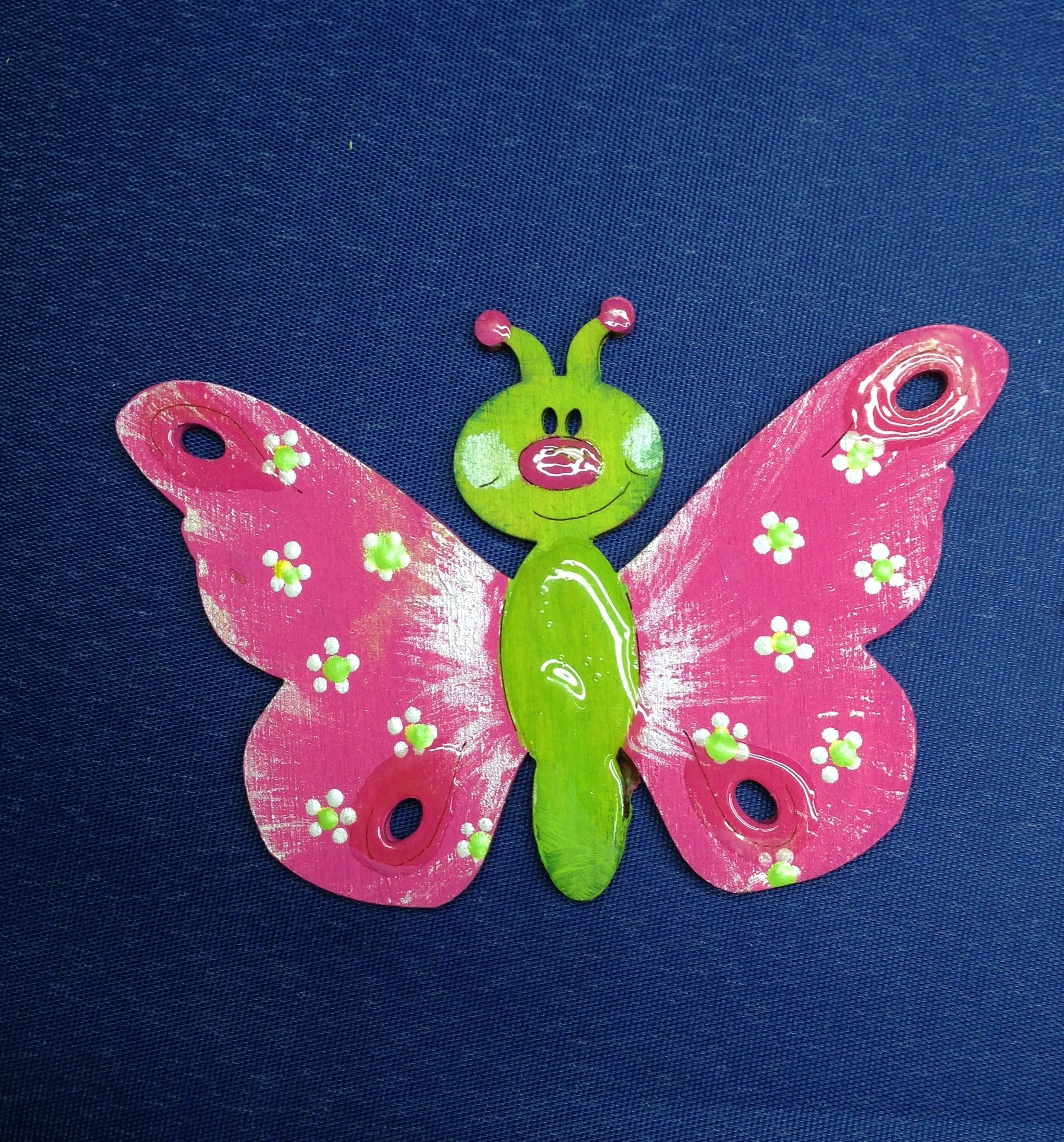 Yohuork Bastelset Für Kinder | 40 Stück Holzformen, Insekten & Blumen, Mit Schnur – Zum Bemalen & Dekorieren