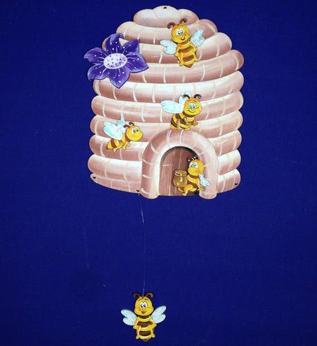Bienenkorb mit 5 Bienen ca. 15cm aus Holz Bastelidee Biene, Bienenhaus, Bastelidee Biene, Bienenzubehör, Frühjahrsdekoration Biene, Bienenstock, Frühjahrsdekoration, Bienenkorb, Honigglas dekorieren, Honig selber machen,   BIH 7715SB