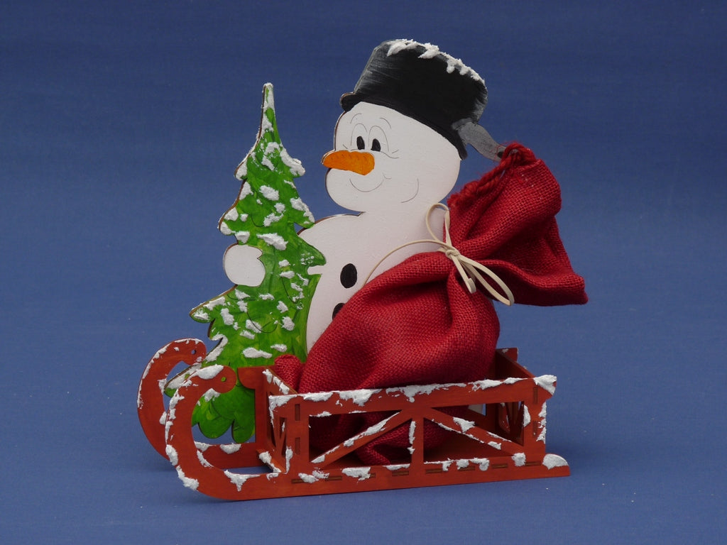 10-teiliges 3D Schneemann Bastelset Aus Holz – Kreatives Weihnachtsbasteln Für Kinder