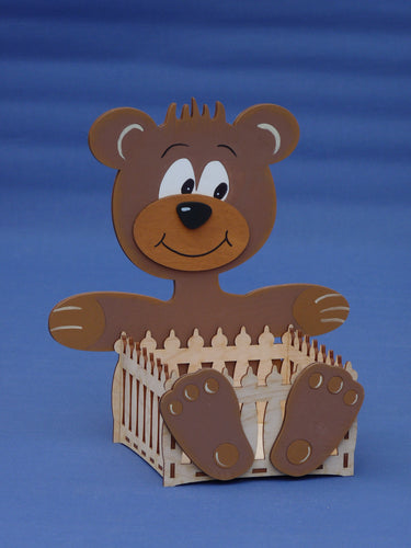 Teddy mit Körbchen aus Holz Babygeschenke basteln, Tiere basteln, Bastelset aus Holz, Geschenk zur Geburt, Bärchen basteln, Dekoration für Kinderzimmer, Dekoration mit Kinderngestalten, Basteln mit Kindern, Teddy bemalen, Teddys aus Holz einfach basteln,   TEB 3124SB