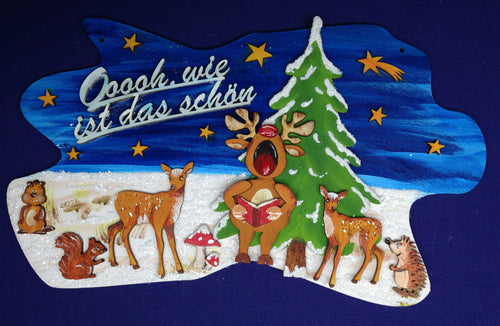 Türschild aus Holz,
