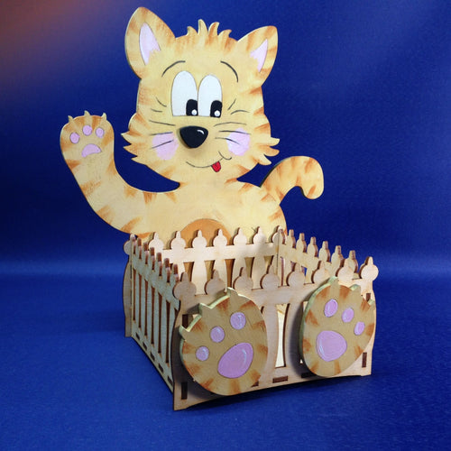 Katze mir Körbchen aus Holz Bastelset für Bauernhof, Katze zum Bemalen, Jahrsesdeko basteln, Kätzchen mit Kindern malen, Geschenkideen zum Basteln, Tiere aus Holz basteln, Dekoration mit Kindern gestalten, Schlenker Tiere aus Holz zum Setzen, Frühjahrsdekoration gestalten, Bastelset aus Holz, Basteln mit Kindern, Katzen aus Holz basteln,   KZB 4324SB