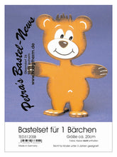 Lade das Bild in den Galerie-Viewer, Teddy aus Holz, Standfigur
