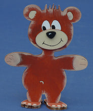 Lade das Bild in den Galerie-Viewer, Teddy aus Holz, Standfigur
