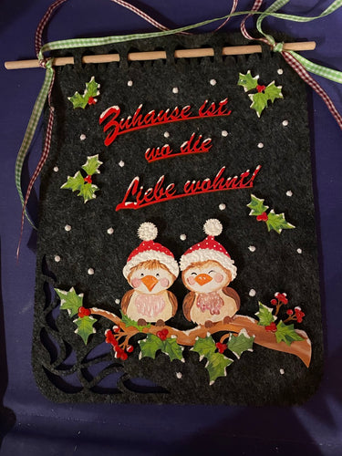 Türschal aus Filz 