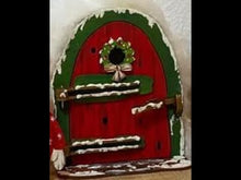 Laden und Abspielen von Videos im Galerie-Viewer, Bastelset aus Holz: Weihnachtswichteltür mit Türkranz
